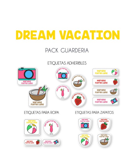 Pack Guardería Dream Vacation | Pack Guarderia