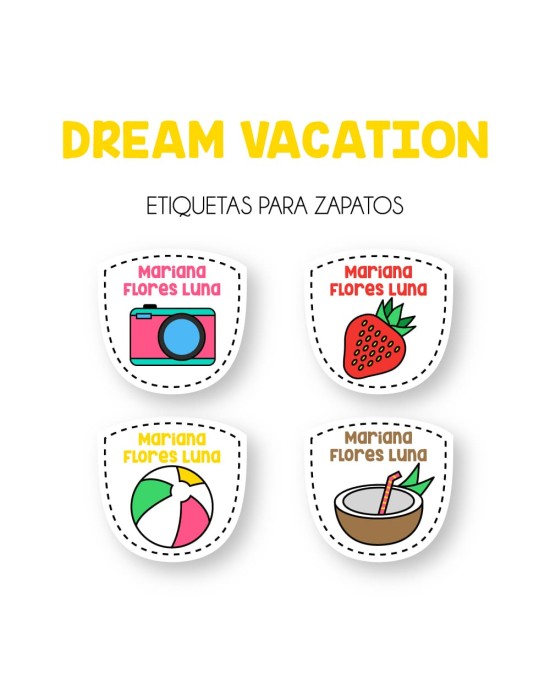 Pack Escuela y Zapatos Dream Vacation | Pack Adheribles y Zapatos