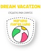 Paquete de etiquetas para Zapato Dream Vacation - Etiquetas Para Zapatos