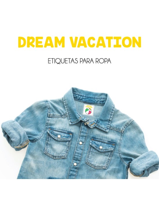 Ropa Dream Vacation-Etiquetas Para Ropa