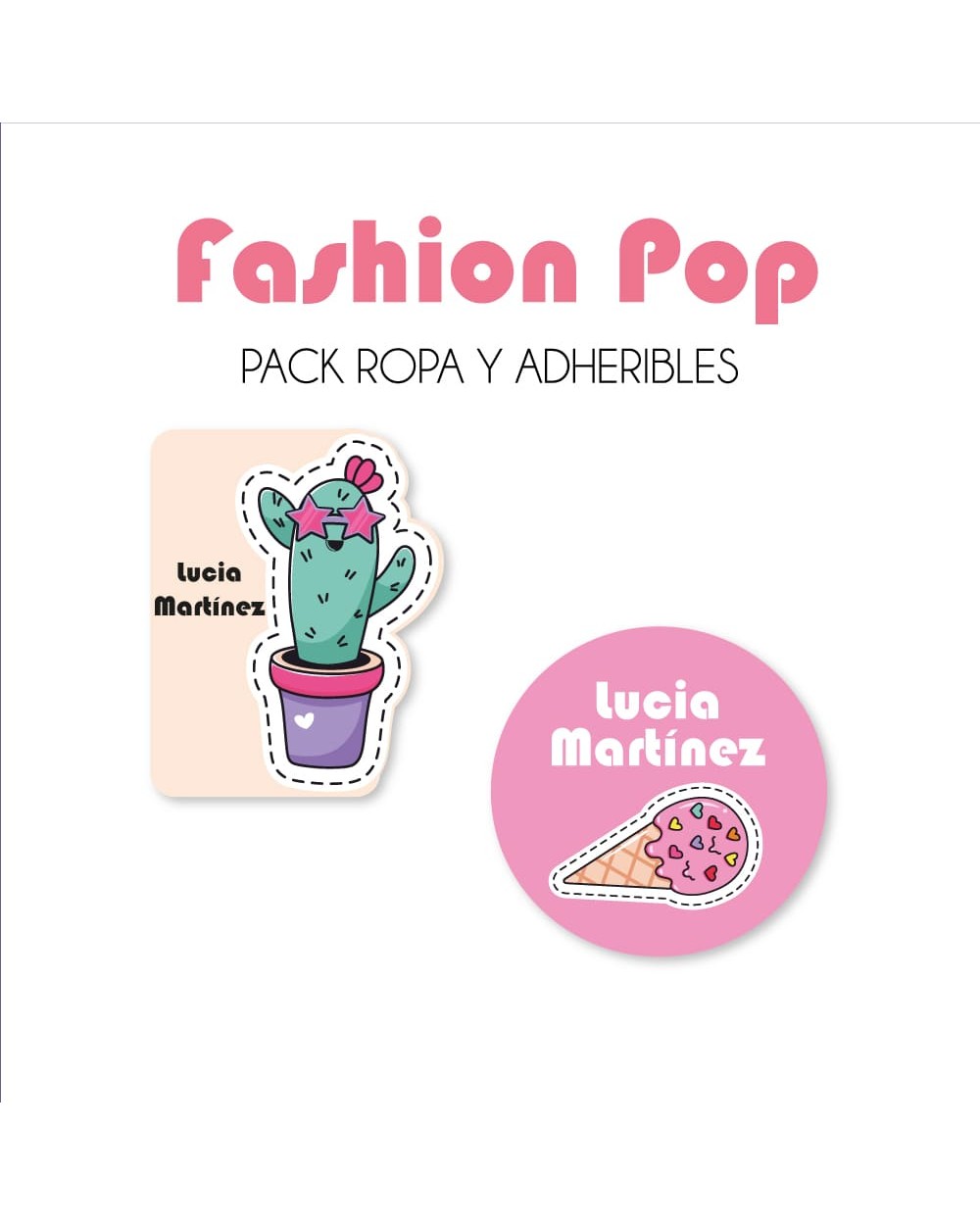 Pack Ropa y Escuela Fashion Pop | Pack Ropa y Adheribles