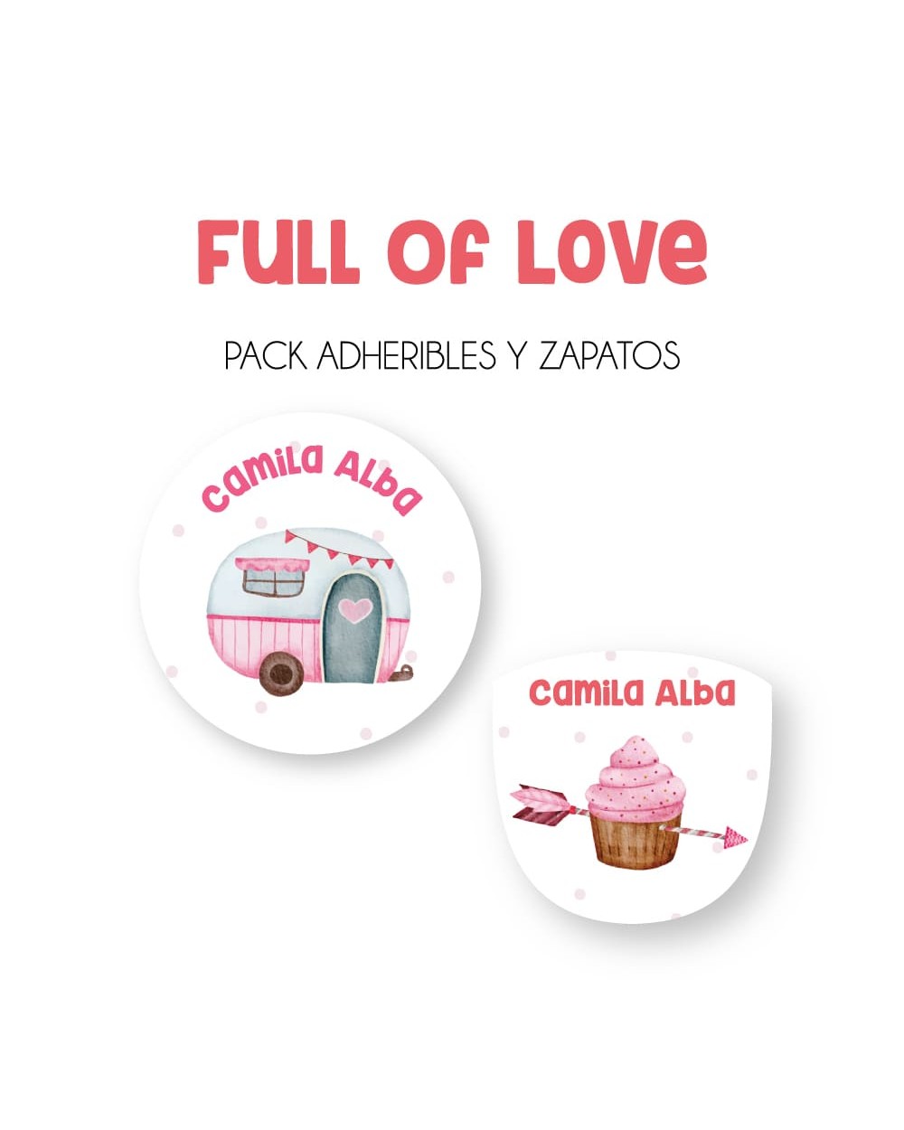 Pack Escuela y Zapatos Full of Love | Pack Adheribles y Zapatos Pack Escuela y Zapatos Full of Love | Pack Adheribles y Zapatos