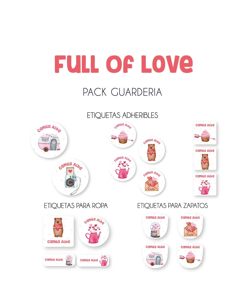 Pack Guardería Full of Love | Pack Guarderia Pack Guardería Full of Love | Pack Guarderia
