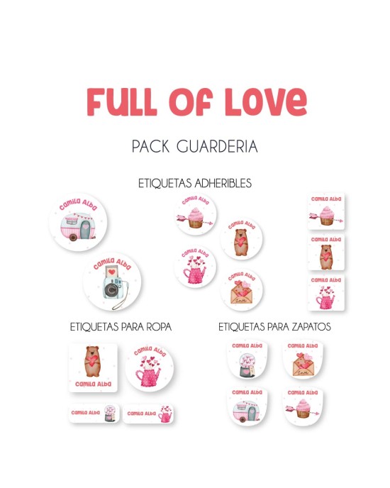 Pack Guardería Full of Love | Pack Guarderia