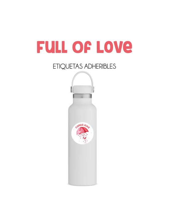 Guarderia Full of Love-Etiquetas Para Guarderia