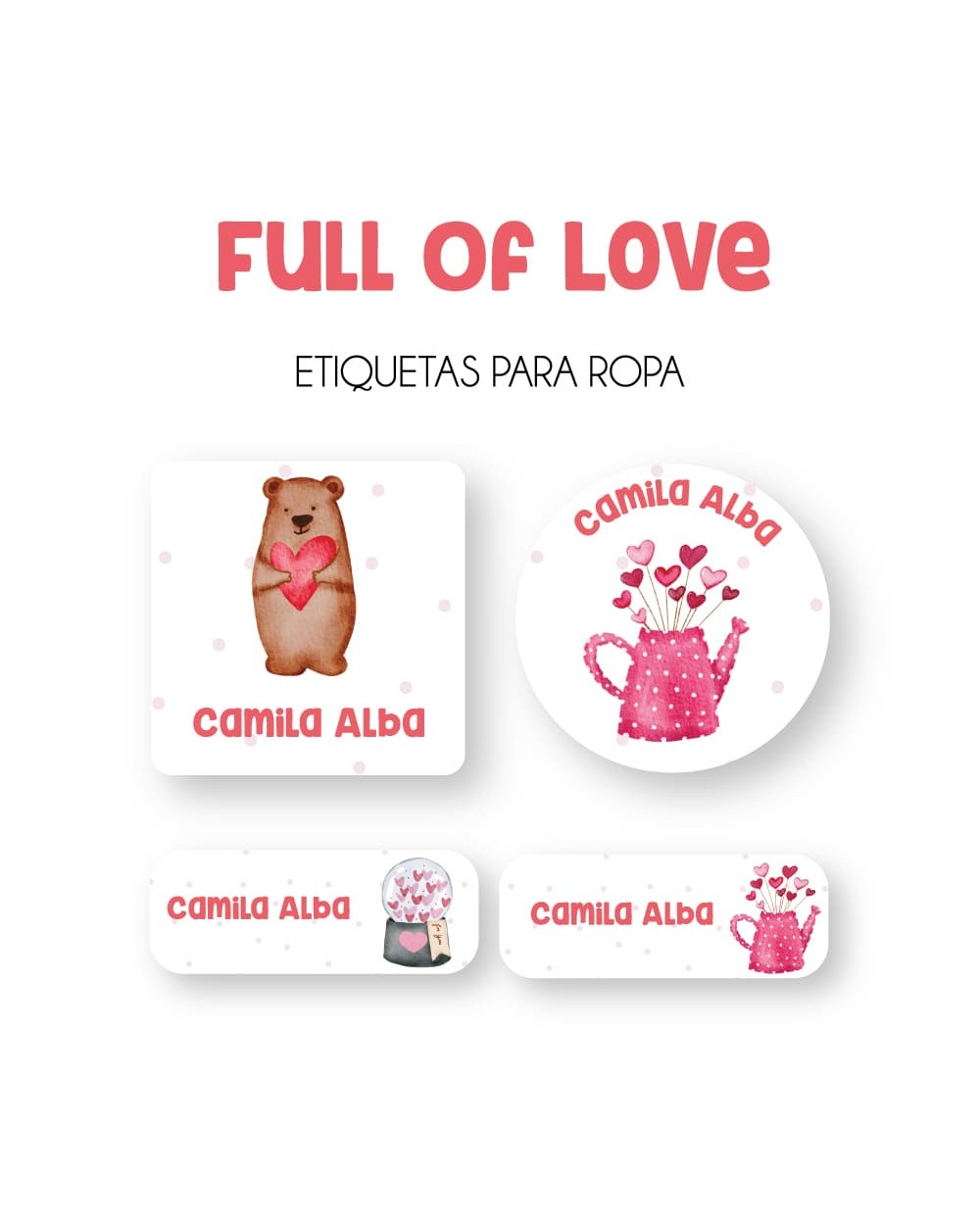 Ropa Full of Love-Etiquetas Para Ropa Ropa Full of Love-Etiquetas Para Ropa