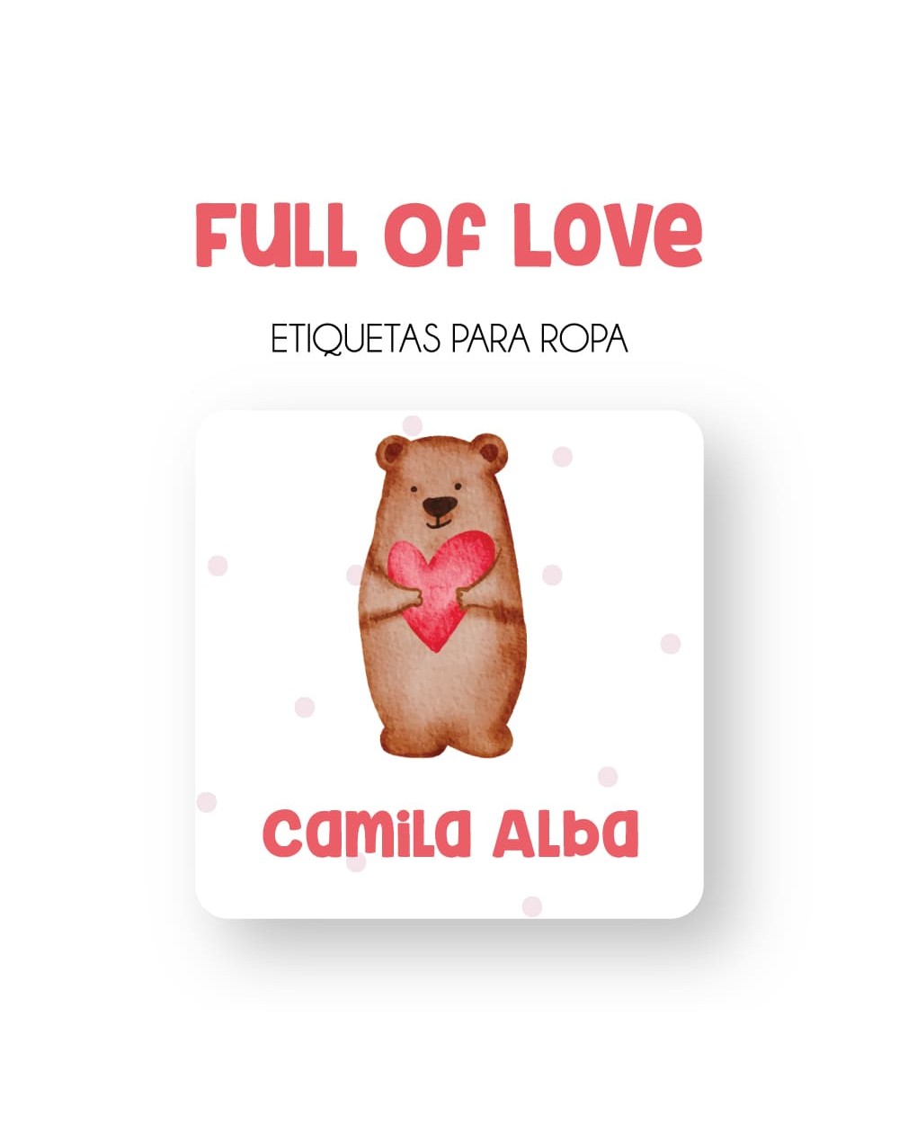 Ropa Full of Love-Etiquetas Para Ropa Ropa Full of Love-Etiquetas Para Ropa