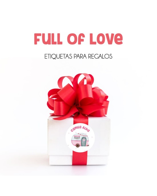 Paquete de etiquetas para Regalo Full of Love - Etiquetas Para Regalos
