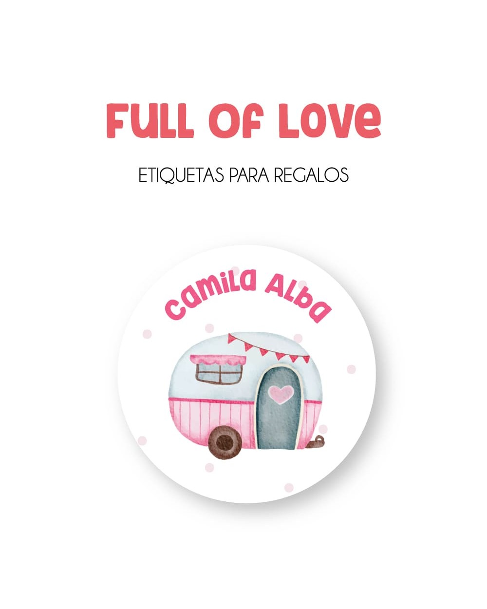 Paquete de etiquetas para Regalo Full of Love - Etiquetas Para Regalos Paquete de etiquetas para Regalo Full of Love - Etiquetas Para Regalos