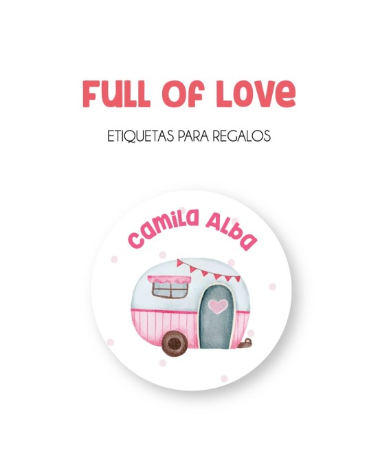 Paquete de etiquetas para Regalo Full of Love - Etiquetas Para Regalos