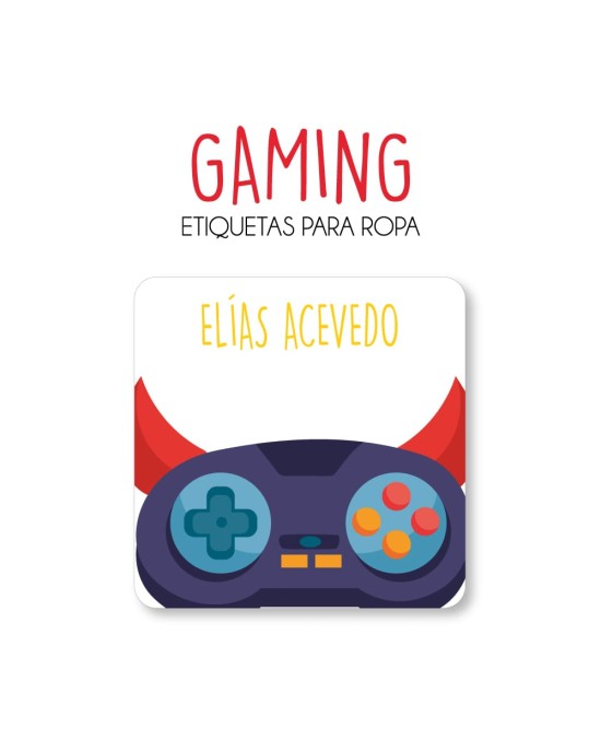 Ropa Gaming-Etiquetas Para Ropa