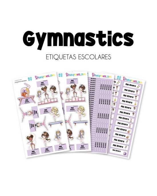 Escuela Adheribles Gymnastics | Etiquetas Para Escuela