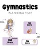 Pack Ropa y Escuela Gymnastics | Pack Etiquetas para Ropa y Adheribles
