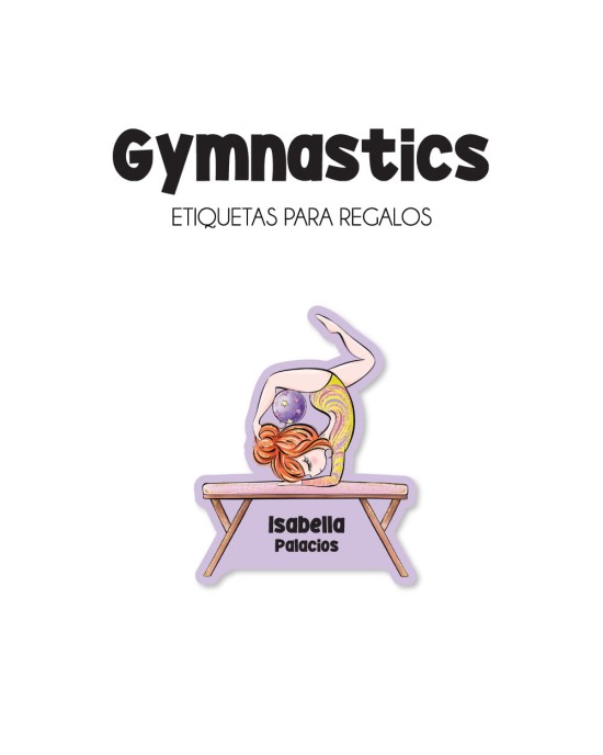 Regalo Gymnastics | Etiquetas Para Regalos