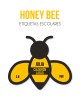 Escuela Adheribles Honey Bee-Etiquetas Para Escuela