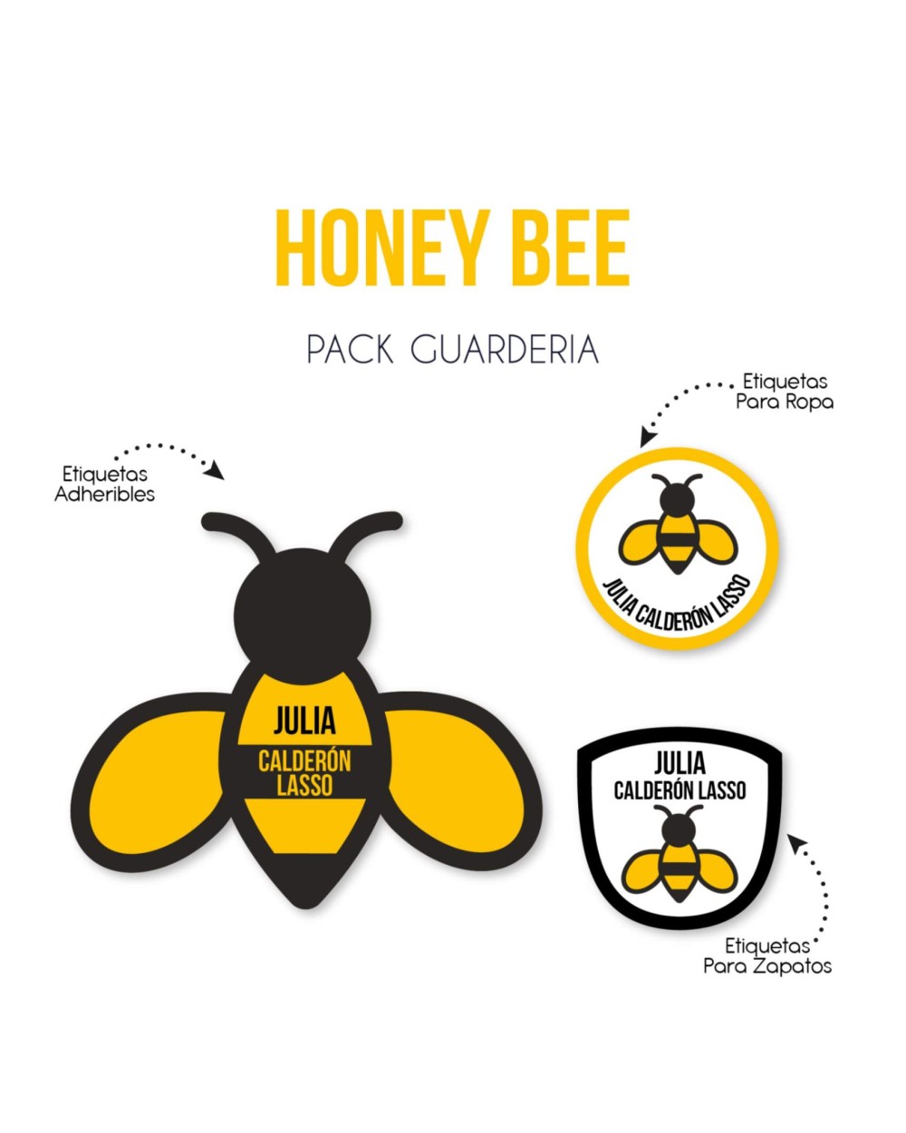 Pack Guardería Honey Bee| Pack Guarderia Pack Guardería Honey Bee| Pack Guarderia