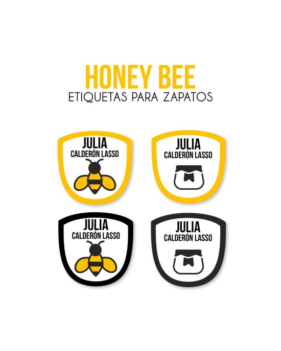 Paquete de etiquetas para Zapato Honey Bee