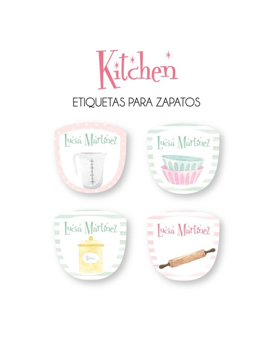Paquete de etiquetas para Zapato Kitchen - Etiquetas Para Zapatos