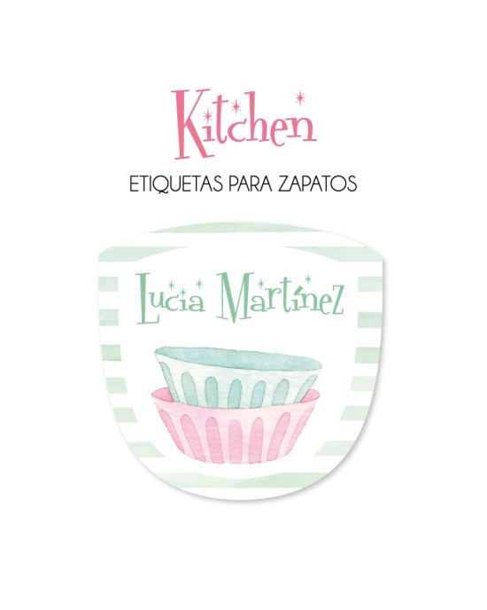 Paquete de etiquetas para Zapato Kitchen - Etiquetas Para Zapatos