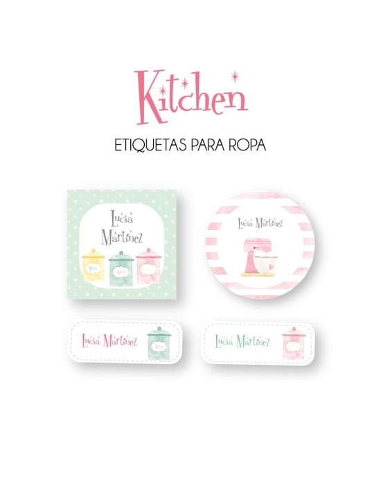 Ropa Kitchen-Etiquetas Para Ropa