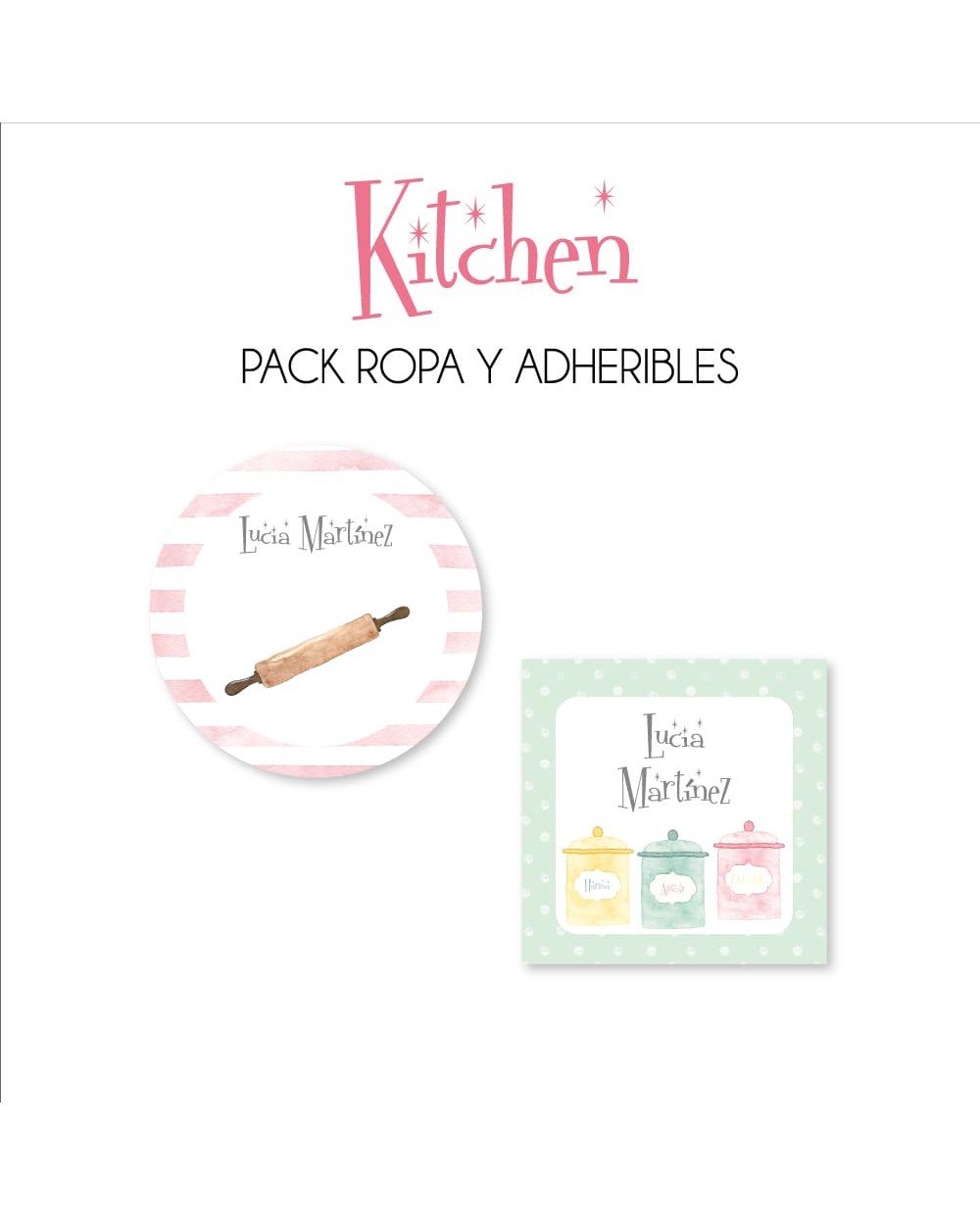 Pack Ropa y Escuela Kitchen | Pack Ropa y Adheribles
