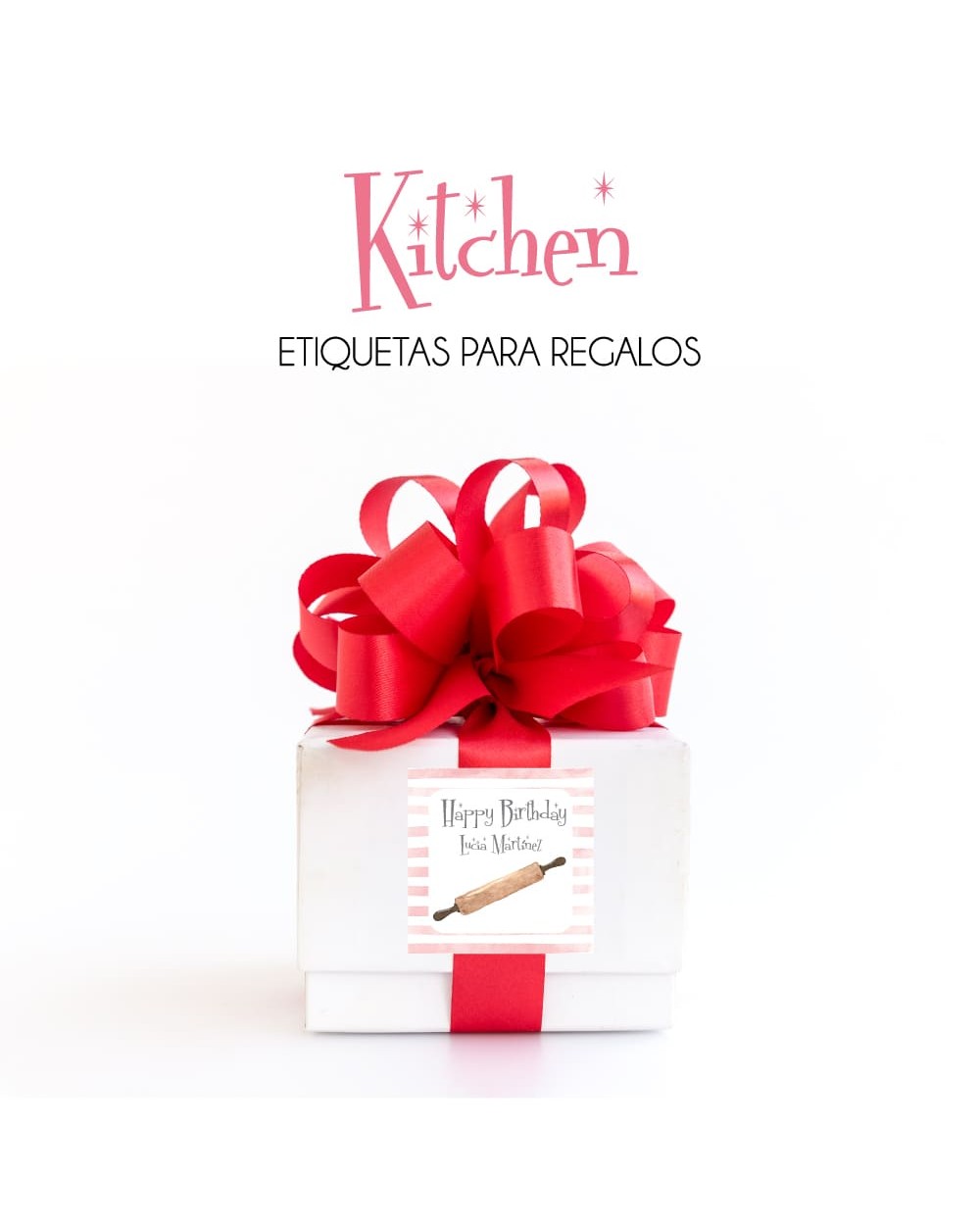 Paquete de etiquetas para Regalo Kitchen - Etiquetas Para Regalos