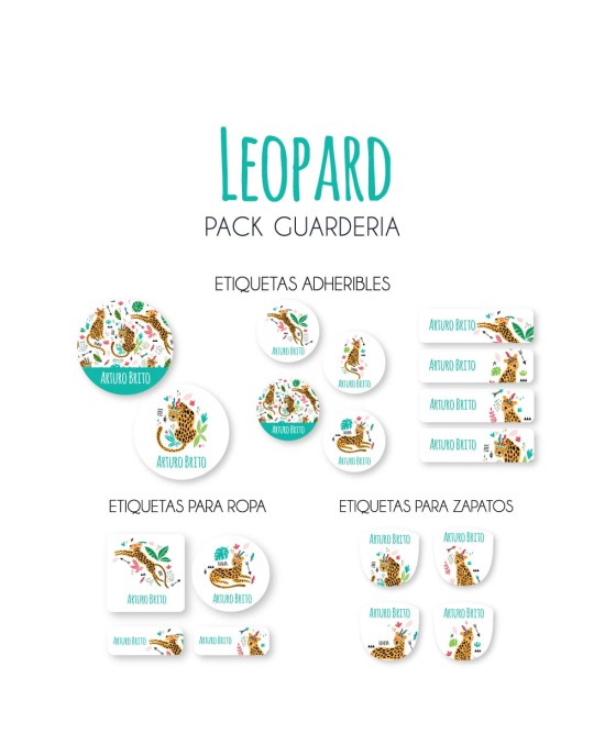 Pack Guardería Leopard | Pack Guarderia