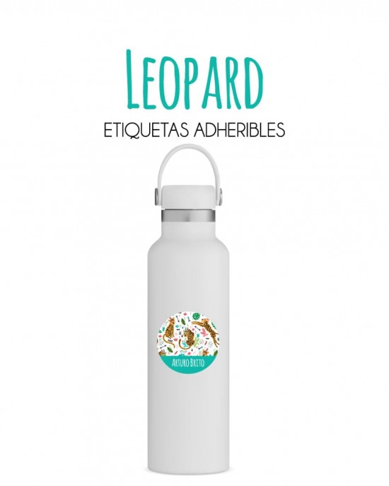 Guarderia Leopard-Etiquetas Para Guarderia