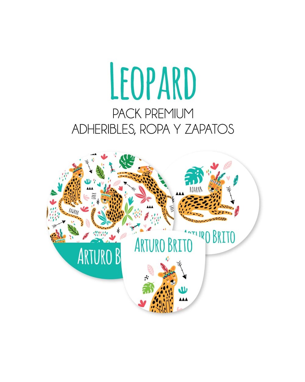 Pack Premium Ropa, Zapatos y Escuela Leopard | Pack Premium