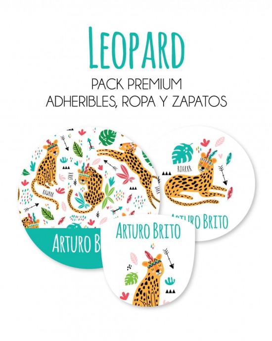 Pack Premium Ropa, Zapatos y Escuela Leopard | Pack Premium