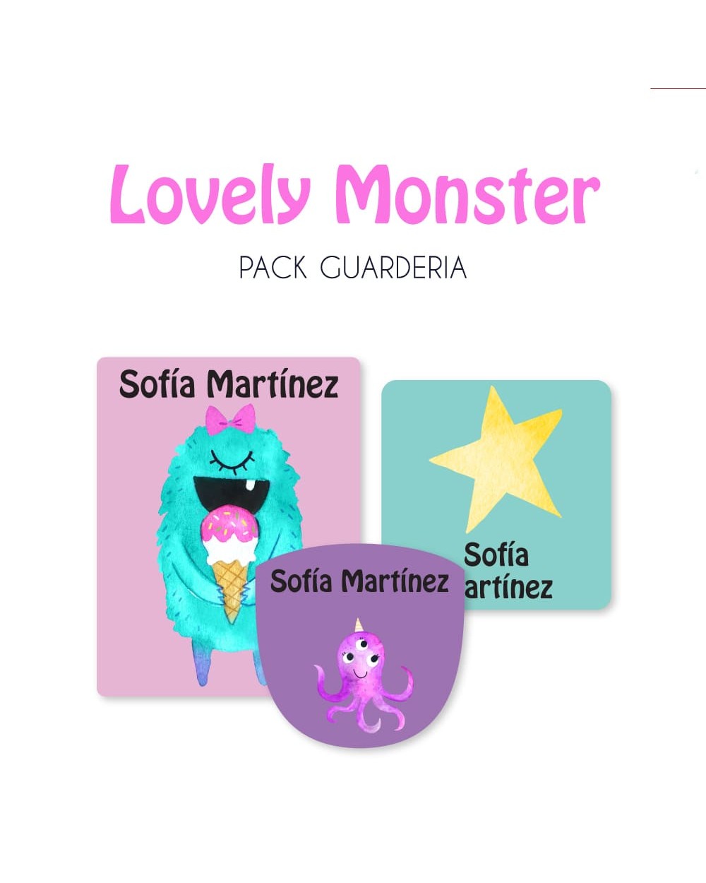 Pack Guardería Lovely Monster | Pack Guarderia Pack Guardería Lovely Monster | Pack Guarderia