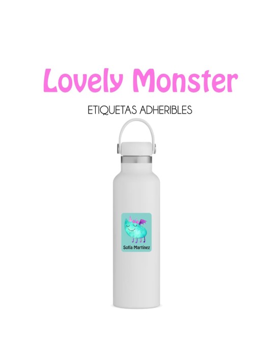 Guarderia Lovely Monster-Etiquetas Para Guarderia