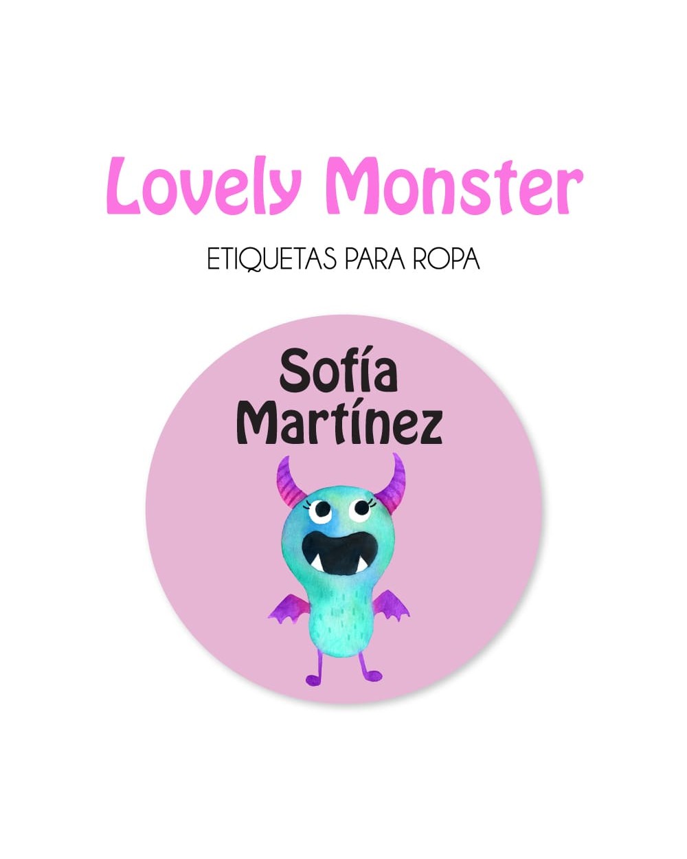 Ropa Lovely Monster-Etiquetas Para Ropa Ropa Lovely Monster-Etiquetas Para Ropa