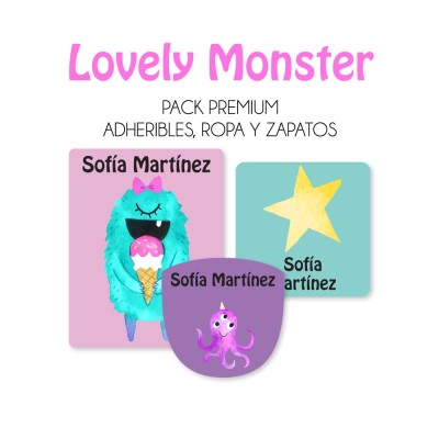 Pack Premium Ropa, Zapatos y Escuela Lovely Monsters