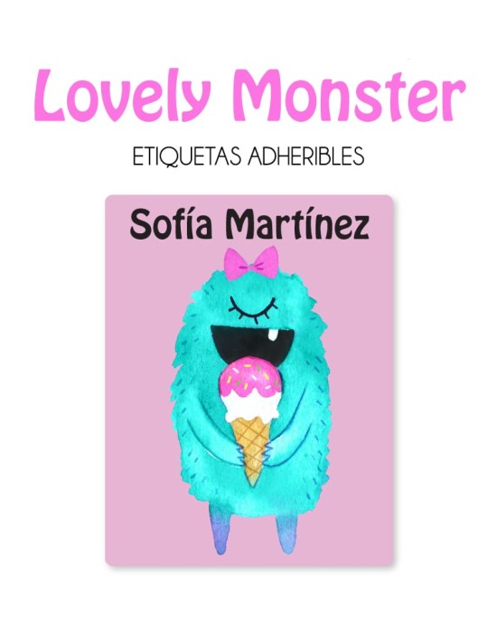 Pack Escuela y Zapatos Lovely Monster