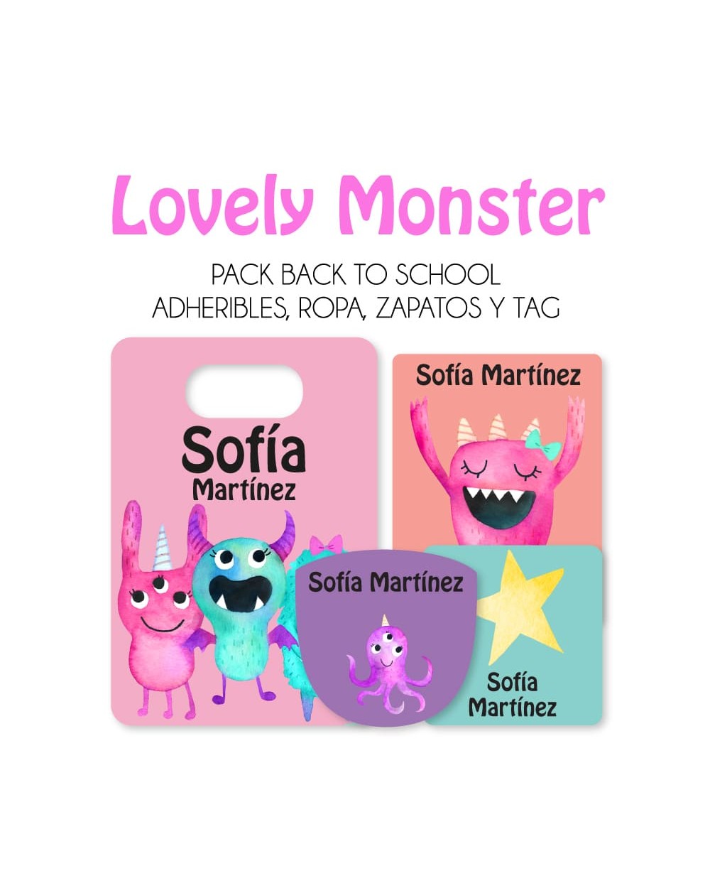 Pack Back to School Lovely Monster-Pack Back To School Pack Back to School Lovely Monster-Pack Back To School