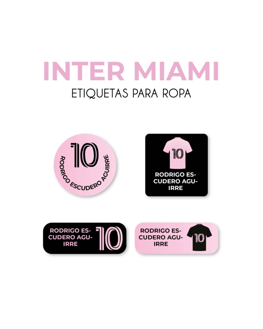 Ropa Inter Miami-Etiquetas Para Ropa Ropa Inter Miami-Etiquetas Para Ropa