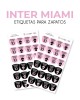 Paquete de etiquetas para Zapato Inter Miami - Etiquetas Para Zapatos