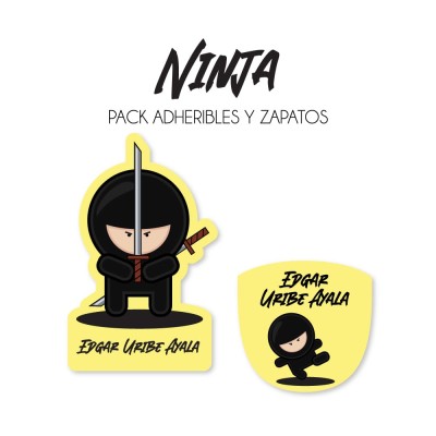 Pack Escuela y Zapatos Ninja