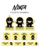 Guarderia Ninja-Etiquetas Para Guarderia