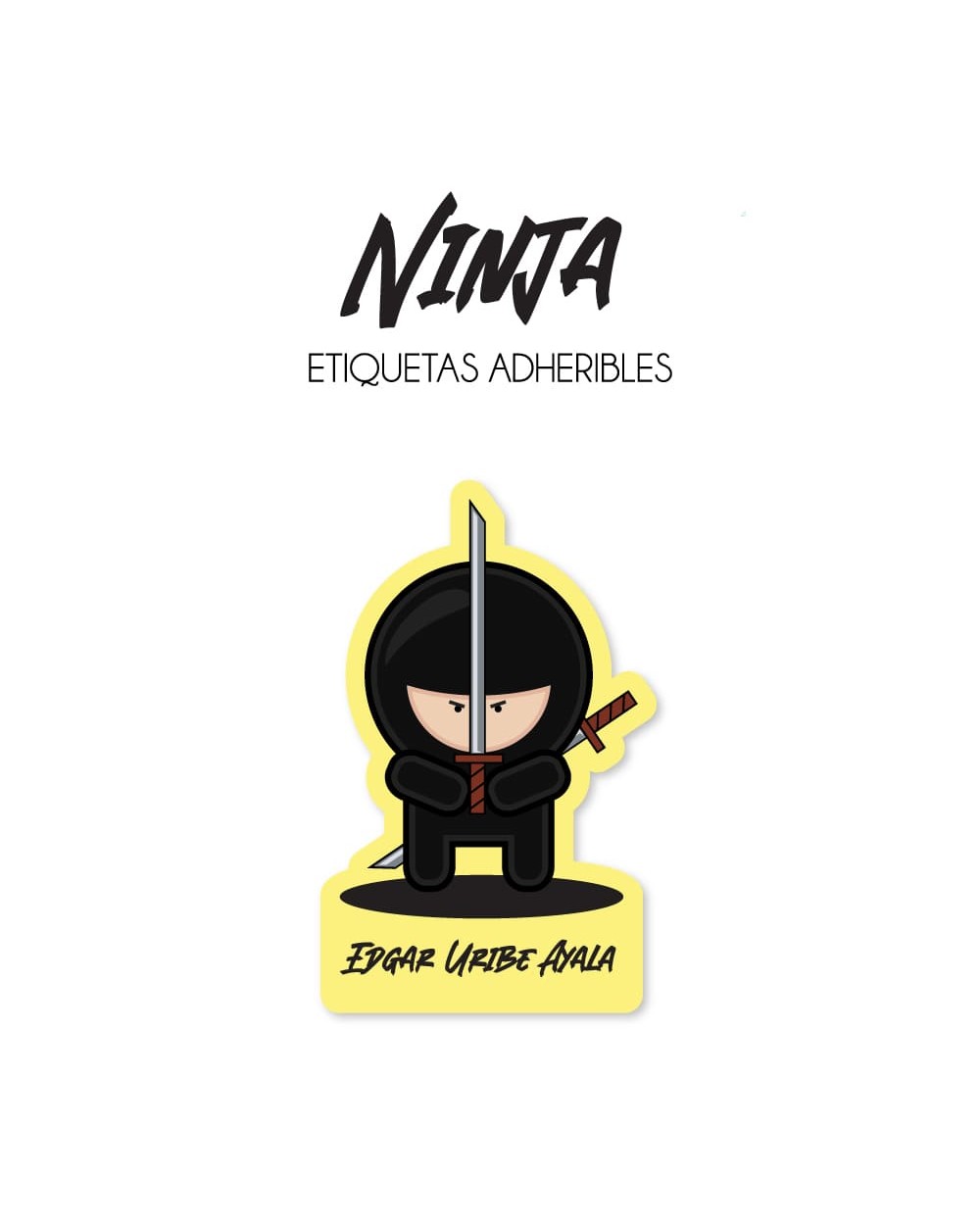 Guarderia Ninja-Etiquetas Para Guarderia
