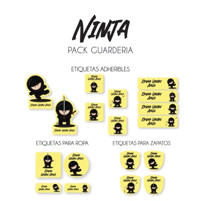 Pack Guardería Ninja Pack Guardería Ninja