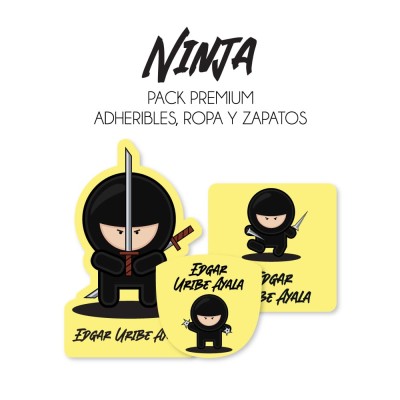 Pack Premium Ropa, Zapatos y Escuela Ninja