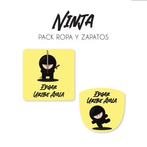 Pack Ropa y Zapatos Ninja
