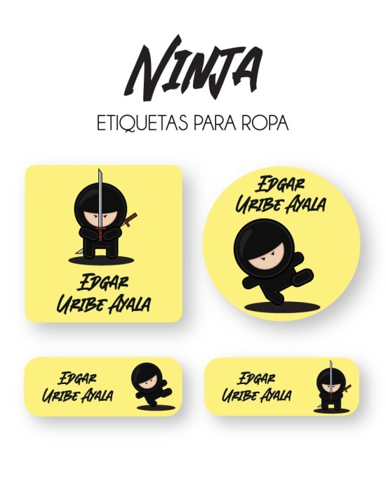 Pack Ropa y Escuela Ninja