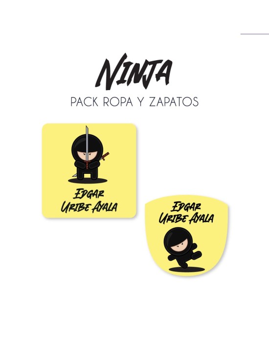 Pack Ropa y Zapatos Ninja | Pack Ropa y Zapatos