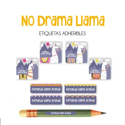 Escuela Adheribles No Drama Llama Escuela Adheribles No Drama Llama