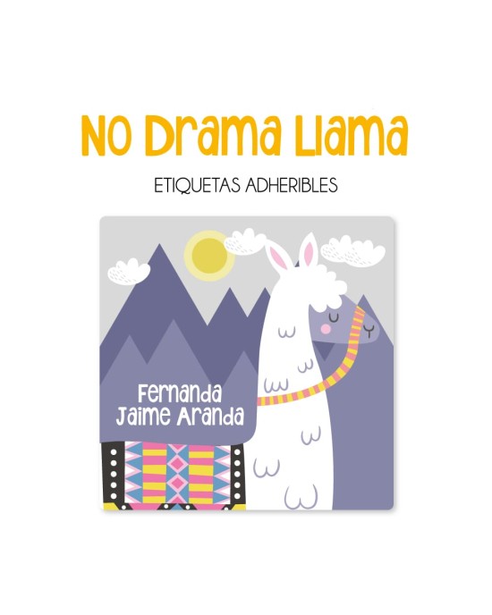 Pack Escuela y Zapatos No Drama Llama | Pack Adheribles y Zapatos