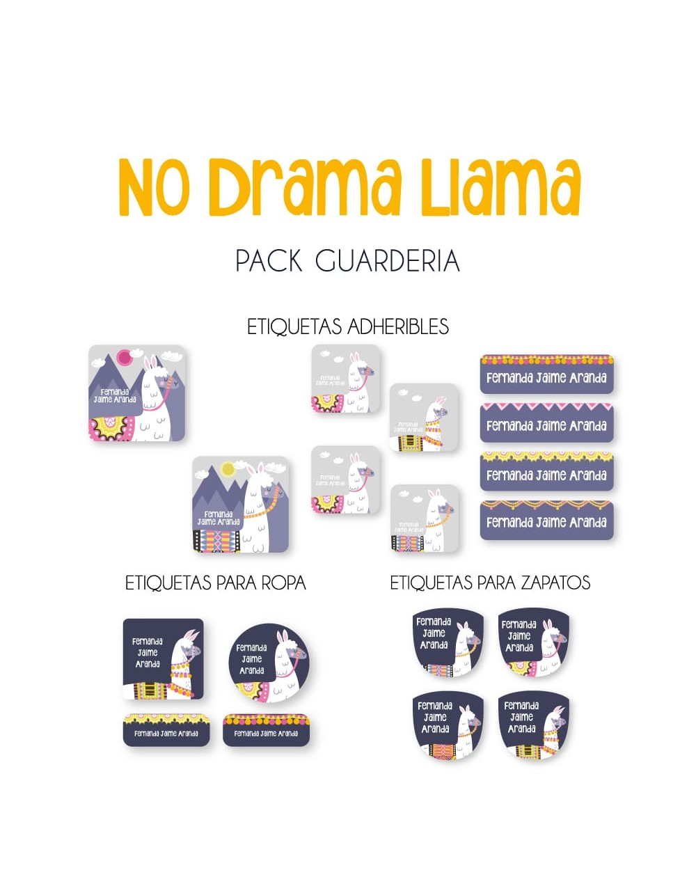 Pack Guardería No Drama Llama | Pack Guarderia Pack Guardería No Drama Llama | Pack Guarderia