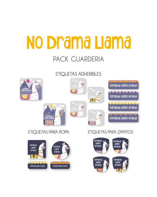 Pack Guardería No Drama Llama | Pack Guarderia